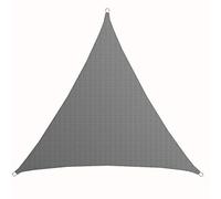 AMANKA Voile d'ombrage UV - 6x6x6 m HDPE Triangle Protection Solaire - Toile de Jardin Balcon Gris