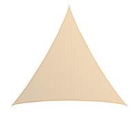 AMANKA Voile d'ombrage UV - 7x7x7 HDPE Triangle Protection Solaire - Toile de Jardin Balcon Beige