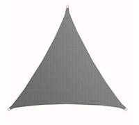 AMANKA Voile d'ombrage UV - 7x7x7 m HDPE Triangle Protection Solaire - Toile de Jardin Balcon Gris