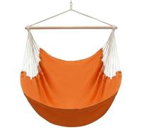 AMANKA XXL Chaise Hamac 185x130cm jusqu'à 150kg pour Jardin Balcon Terrasse - Fauteuil Suspendu Balançoire pour 2 Personnes - 100% Coton - Rotation 360° - Intérieur et Extérieur - Adultes et Ados