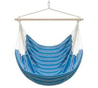 AMANKA XXL Chaise Hamac 185x130cm jusqu'à 150kg pour Jardin Balcon Terrasse - Fauteuil Suspendu Balançoire pour 2 Personnes - 100% Coton - Rotation 360° - Intérieur et Extérieur - Adultes et Ados