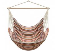 AMANKA XXL Siège Suspendu 185x130cm hamac pour s'asseoir Rayures Multicolores