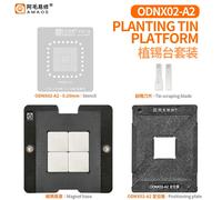 AMAOE ODNX02-A2 Kit de modèle de soudure CPU BGA, pour Console de jeu Switch, plate-forme de modèle de soudure, outil de fixation de soudage de puces IC ODNX02-A2 Stencil