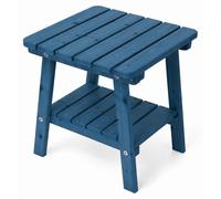 AMATA Table d'appoint de jardin Adirondack en pin massif – bleu azur