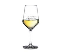AMAVEL - Verre à vin Blanc - Meilleur Papi - Fête des Grands-pères - Cadeau pour Grand-père