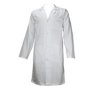 AMAWORK PH Blouse Blanche 100% Coton Chimie Laboratoire Medical Lyceen Etudiant T3 - Taille XL
