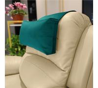 AmazeCov Housse de coussin de fauteuil en velours avec base antidérapante - Coussin de soutien du cou réglable pour le soulagement de la douleur à la maison, au bureau et en voyage (Teal)