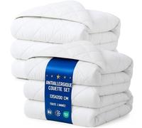 Amazinggirl Couette 200x135 cm - edredon Toutes Saisons 1 ou 2 Personne et couettes pour lit sans Housse Parure: 2 X Couette Blanche en Microfibre 135 x 200 cm Oeko-Tex