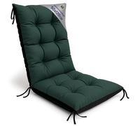 Amazinggirl Coussin Chaise Jardin Dossier Haut 50x120 cm - Matelas Siège Extérieur Mobilier Confort Imperméable Rembourrage Épais Protection Vert Terrasse Bain Soleil