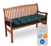 Amazinggirl Coussin de Banc Exterieur 120x40 cm pour Salon de Jardin & Balancelle - Coussin Banc Banquette Assise Intérieur Coussins de Jardin Extérieur Galette Interieur Vert