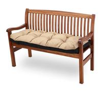 Amazinggirl Coussin de Banc Exterieur 150x50 cm pour Salon de Jardin & Balancelle - Coussin Banc Banquette Assise Intérieur Coussins de Jardin Extérieur Galette Interieur Beige