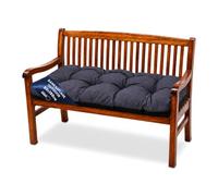 Amazinggirl Coussin de Banc Exterieur 150x50 cm pour Salon de Jardin & Balancelle - Coussin Banc Banquette Assise Intérieur Coussins de Jardin Extérieur Galette Interieur Graphite