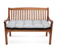 Amazinggirl Coussin de Banc Exterieur 180x50 cm pour Salon de Jardin & Balancelle - Coussin Banc Banquette Assise Intérieur Coussins de Jardin Extérieur Galette Interieur Gris Clair