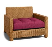 Amazinggirl Coussin extérieur Salon Jardin Coussin de siège 70x70 cm - Lounge pour Meubles rotin Fauteuil Banc Balcon terrasse - déperlant matelassé Robuste épais Moelleux Confortable Bordeaux