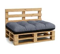 Amazinggirl Coussin Palette de Jardin Coussin d'assise 120 x 80 cm - Coussins Exterieur et Interieur Gros Oreiller pour d'assise canapé Banc Balcon Banquette et terrasse 120 x 80 Jean Lin Écologique
