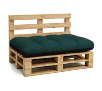 Amazinggirl Coussin Palette de Jardin Coussin d'assise 120 x 80 cm - Coussins Exterieur et Interieur Gros Oreiller pour d'assise canapé Banc Balcon Banquette et terrasse 120 x 80 Vert