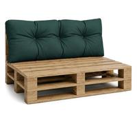 Amazinggirl Coussin Palette de Jardin Coussin de Dossier 120 x 40 cm - Coussins Exterieur et Interieur Gros Oreiller pour d'assise canapé Banc Balcon Banquette et terrasse 120 x 40 Vert