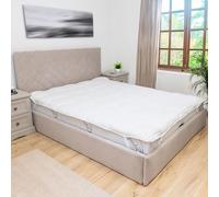 Surmatelas Matelassé 120x200 cm - Protège matelas 4 élastiques aux coins - respirant & lavable en machine