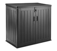 Amazon Basics - Abri de Rangement,Noir,116cm x 70,5cm x 112,8cm