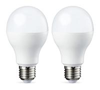 Amazon Basics Ampoule LED E27 A60 avec culot à vis, 8.5W (équivalent ampoule incandescente 60W), blanc chaud, dimmable - Lot de 2