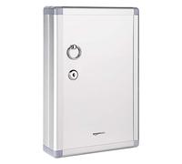 Amazon Basics Armoire à avec 24 mplacements, 31.5 x 21.59 x 6.2 cm, argenté