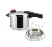 Amazon Basics Autocuiseur avec Vapeur en Acier Inoxydable à Induction - 6 l
