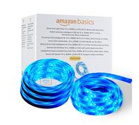 Amazon Basics Bande lumineuse LED intelligente de 10 m, RGBW, fonctionne avec Alexa uniquement, Multicolore