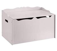 Amazon Basics Boîte à jouets en bois, gris, 76.2 x 45.7 x 48.3 cm