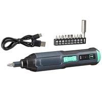 Amazon Basics by SKIL Manche de tournevis rechargeable sans fil 3,6 V (4 V max) avec 10 embouts et câble USB