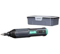 Amazon Basics by SKIL Manche de tournevis rechargeable sans fil 3,6 V (4 V max) avec 34 embouts, étui et câble USB