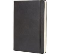 Amazon Basics Calendrier journalier et carnet, 6 mois, non daté, couverture souple, 21,6 x 28 cm, Noir