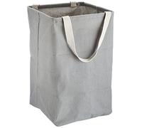 Amazon Basics Carré Panier de rangement en tissu Cube haut Gris anthracite