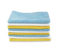 Amazon Basics chiffon de nettoyage Microfibres Lavables et Réutilisables, Lot de 12, Multi, 30.5 cm x 40.5 cm