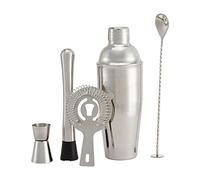 Amazon Basics cocktail, 5 unités, 70 cl, shaker, doseur, passoire, pilon, Acier inoxydable
