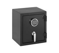 Amazon Basics Coffre-fort de sécurité résistant au feu avec clavier électronique programmable, 23.5 L, noir, 36 cm L x 35 cm P x 40 cm H