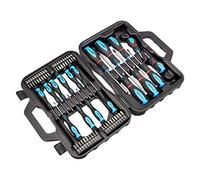 Amazon Basics Coffret tournevis 58 pièces avec embouts plats, cruciformes et Torx, Noir
