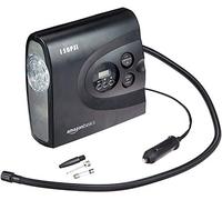 Amazon Basics Compresseur d'air, compact, portable, gonfleur de pneus, arrêt automatique avec lumière LED, courant continu 12 V, 10,3 bar, noir
