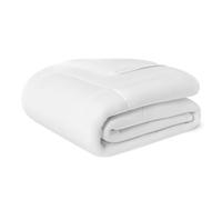 Amazon Basics Couette 4 Saisons 300 GSM pour Lit 1 Personnes - Édredon Hypoallergénique avec Garnissage Alternatif au Duvet, 135 x 200 cm, Blanc