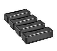 Amazon Basics Effaceur pour tableau blanc, Lot de 4, noir