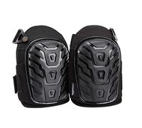 Amazon Basics Genouillères professionnelles, en mousse durable, rembourrage en gel confortable, avec clips faciles à régler, 1 paire, 17,8 x 11,7 x 24,1 cm, noir