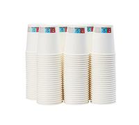 Amazon Basics Gobelets en carton pour boissons chaudes, 207 ml, 150 unité, lot de 1, Carton, Polyéthylène, Blanc