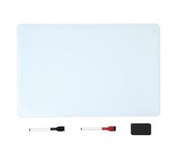Amazon Basics Grand Tableau Blanc Magnétique Pour Réfrigérateur, Effaçable à Sec, 2 Marqueurs et 1 Effaceur, Flexible, Bloc-Notes, Affichage Pour la Maison, la Cuisine, le Bureau, l’École, 33 x 50cm