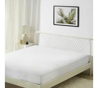 Amazon Basics Housse Intégrale de Matelas pour Lit 160 - Anti-Punaises et Anti-Acariens - Imperméable avec Fermeture Éclair Sécurisée, 160 x 200 x 30 cm, Blanc
