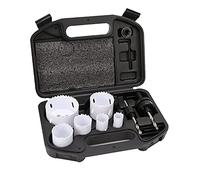 Amazon Basics Kit de 9 pièces pour scie cloche en acier rapide bimétallique avec étui de transport, 20 mm à 68 mm, Noir, 25/32" to 2-11/16”