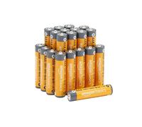 Amazon Basics Lot de 20 piles alcalines AAA haute performance, 1,5 V, durée de conservation de 10 ans
