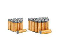 Amazon Basics Lot de 48 piles alcalines haute performance AA et AAA, format économique, 24 piles AA et 24 piles AAA, 1,5 V, durée de conservation de 10 ans
