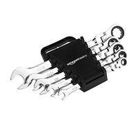 Amazon Basics Lot de 5 clés à cliquet pliables, SAE