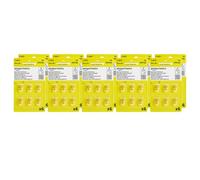Amazon Basics Lot de 60 piles zinc-air pour appareils auditifs, taille 10, 1,45 V, durée de conservation de 4 ans, Emballage sans danger pour les enfants (utilisez des ciseaux pour l’ouvrir)