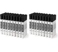 Amazon Basics Low-Odor Dry Erase Whiteboard Markers, Fine Tip, Black, 36 Count (Lot de 2)