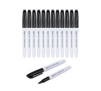 Amazon Basics Marqueurs indélébiles - Noir - Lot de 12